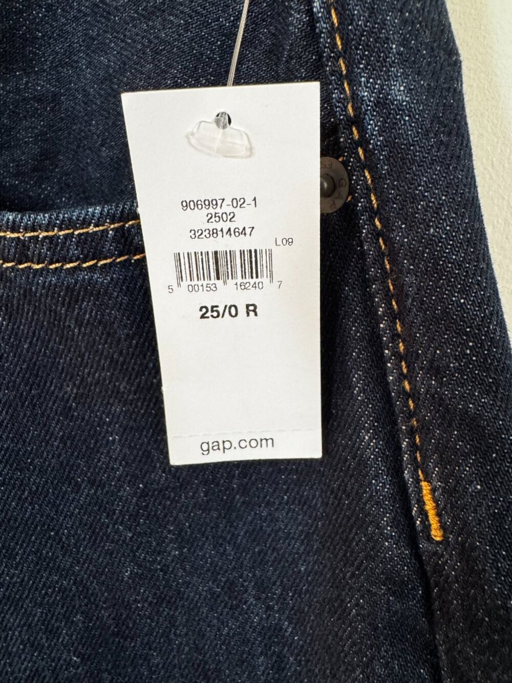 GAP x Hailey Bieber 90s Loose Low Rise Jeans - Midnight Indigo - size 25 /0 R - Picture 6 of 7